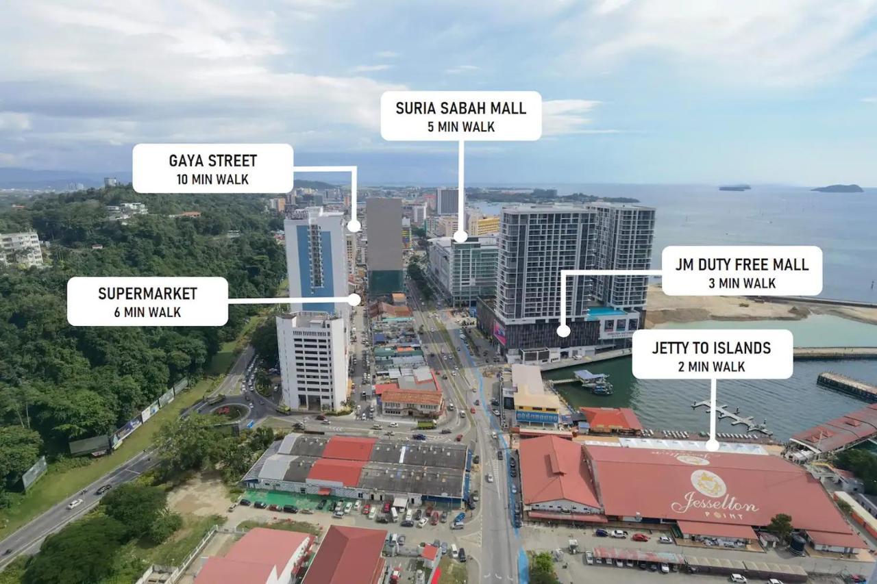 Jesselton Quay Sea View Hotell Kota Kinabalu Eksteriør bilde